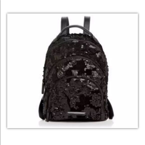 KENDALL + KYLIE Sloane Mini Small Sequin Backpack Black Bag Whimsigoth NWT main image 14